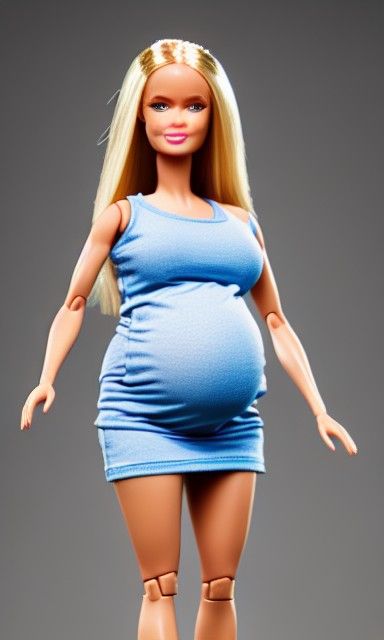 Hyperrealistic Pregnant Barbie Doll: Collector's Edition