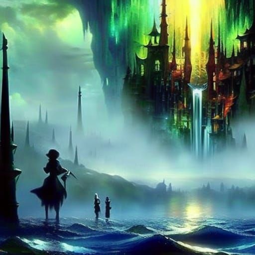 Eerie Dark Fantasy Splash Art Masterpiece