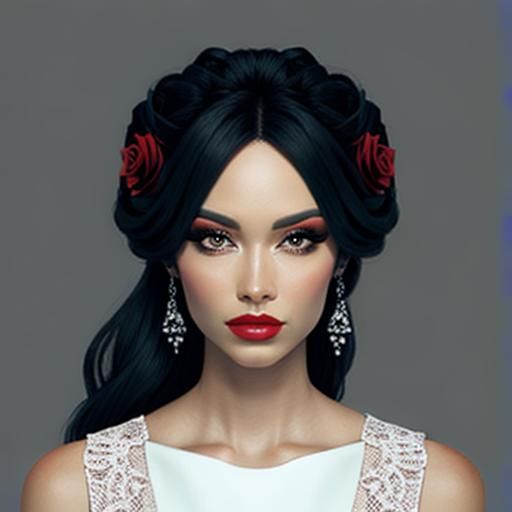 Elegant Red Rose AI-Generated Image