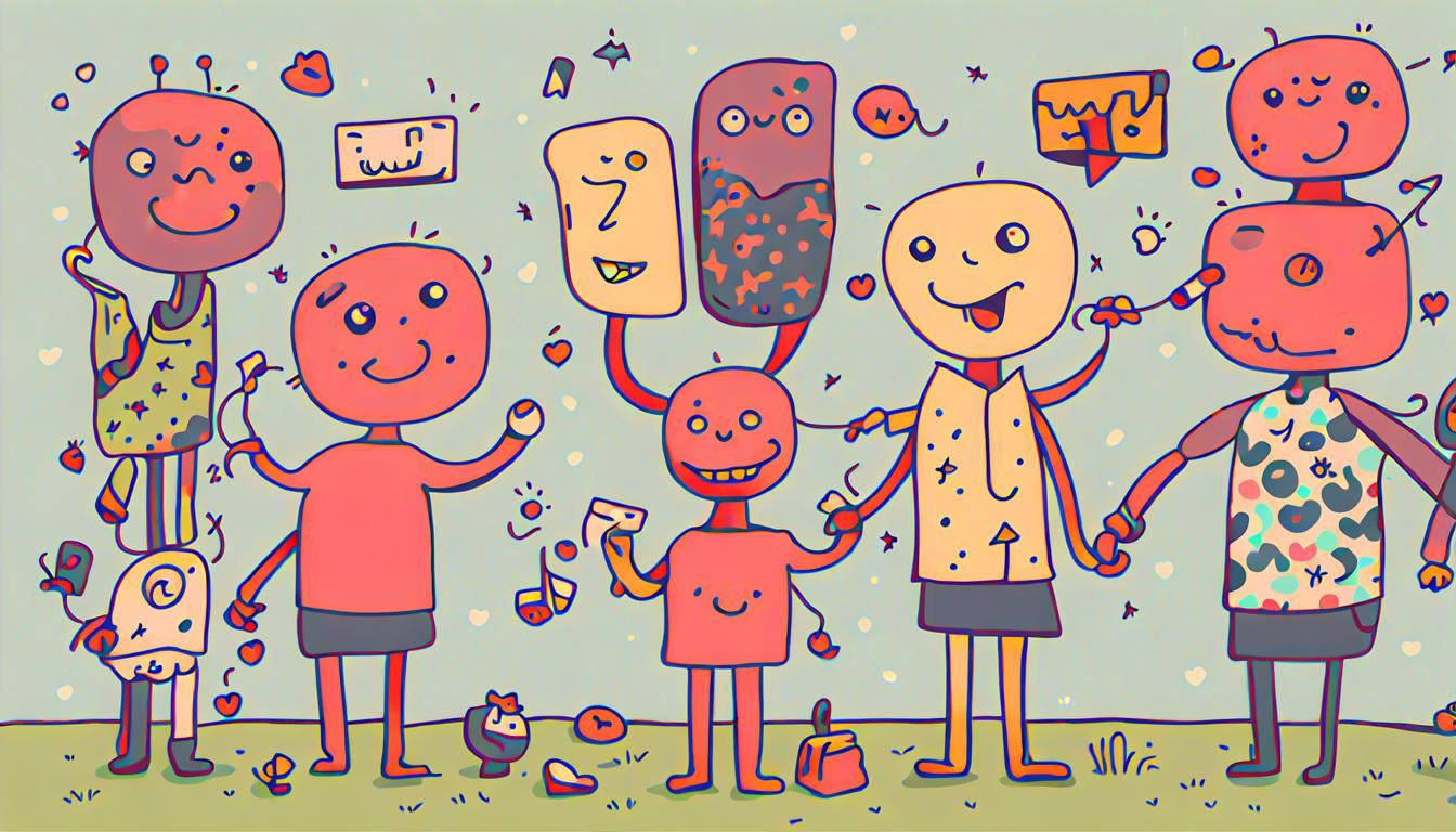 Abstract Image Generated From Numbers and Symbols