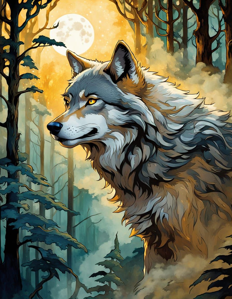 - [ The Wolf, Spirit of the Teacher and my professional tote...