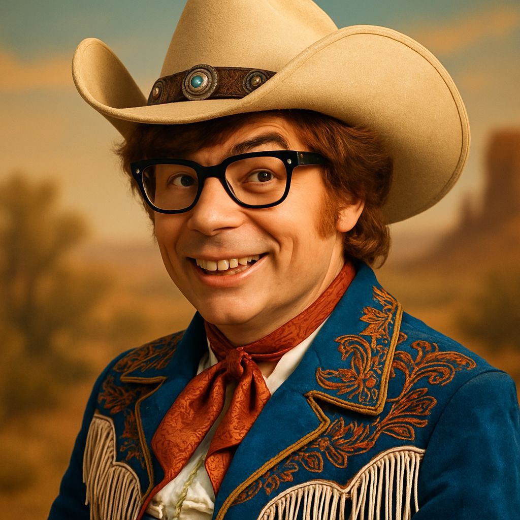 Austin Powers as a Shagadelic Cowboy CGI