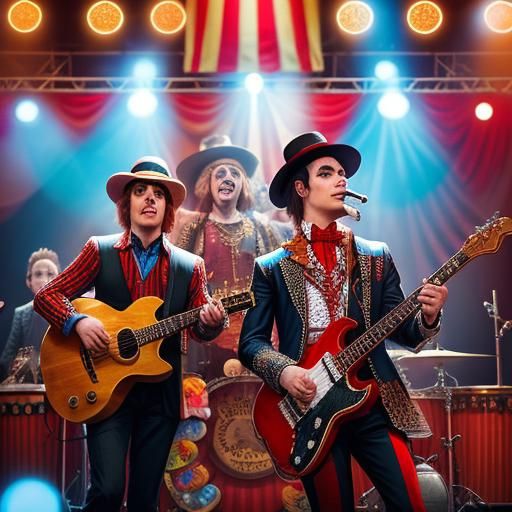 Rock Band Takes the Stage at the Circus
