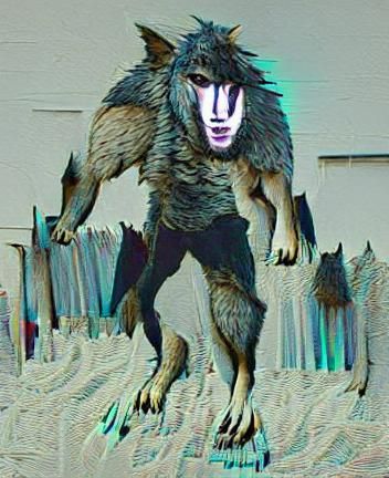 Terrifying Werewolf Emerges from Dark Forest