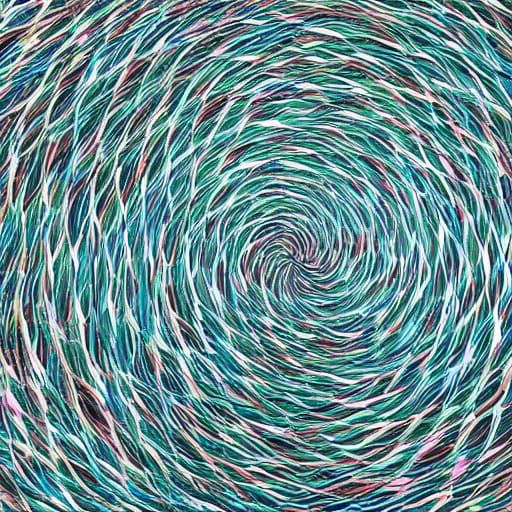 Dramatic Whirlpool Scene at Sea