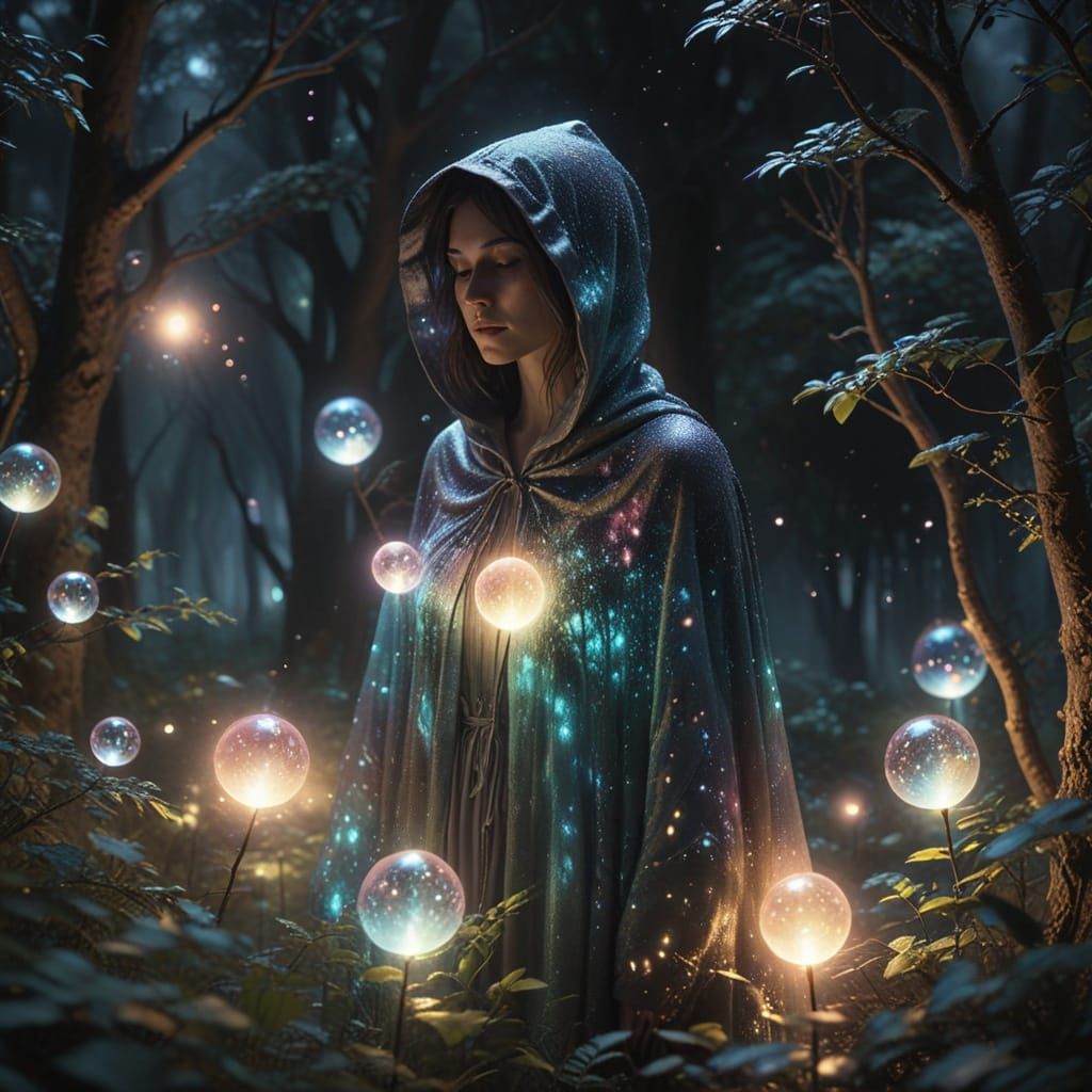 Ethereal Forest Encounter in Soft Focus