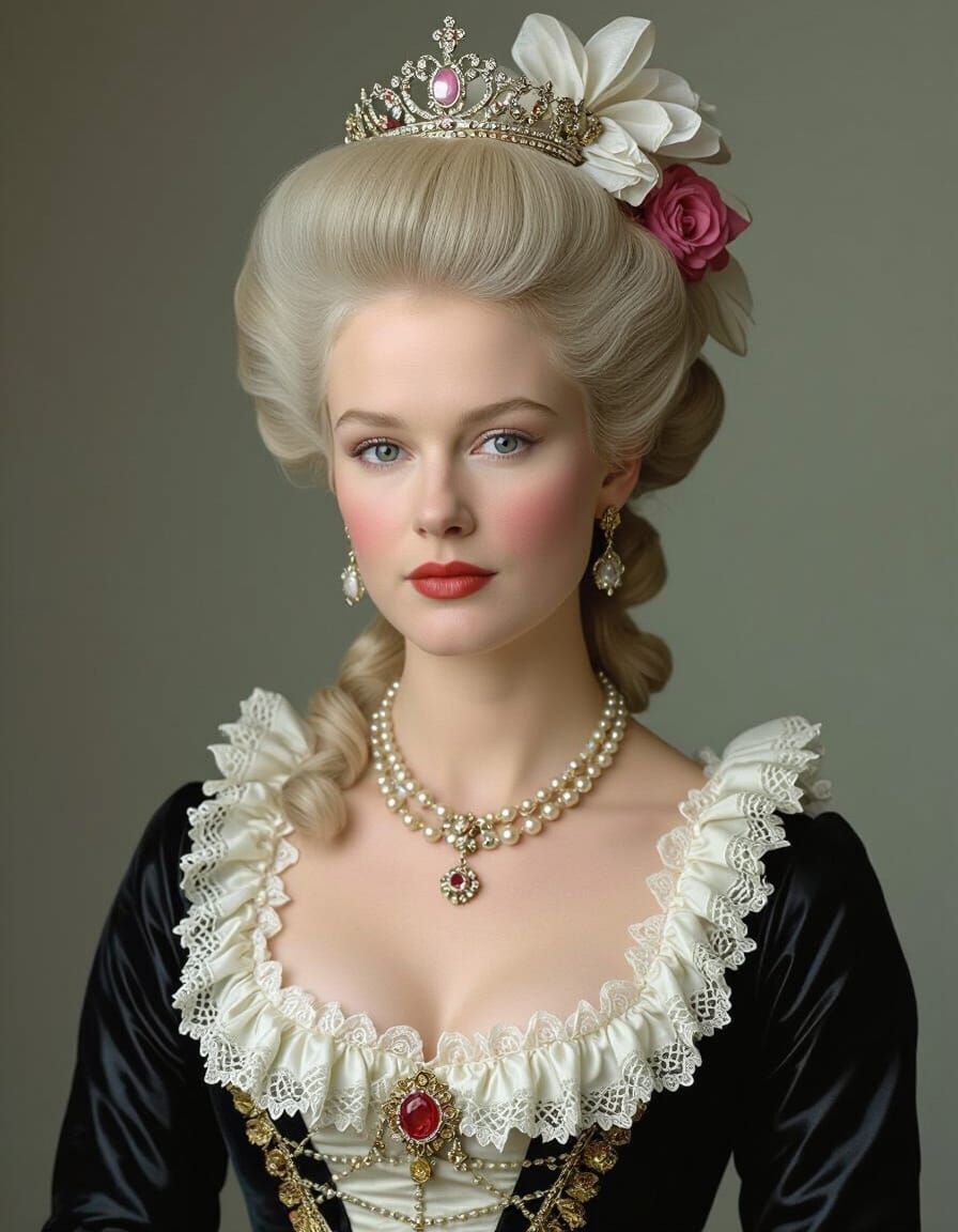 Marie Antoinette Portrait in Annie Leibovitz Style