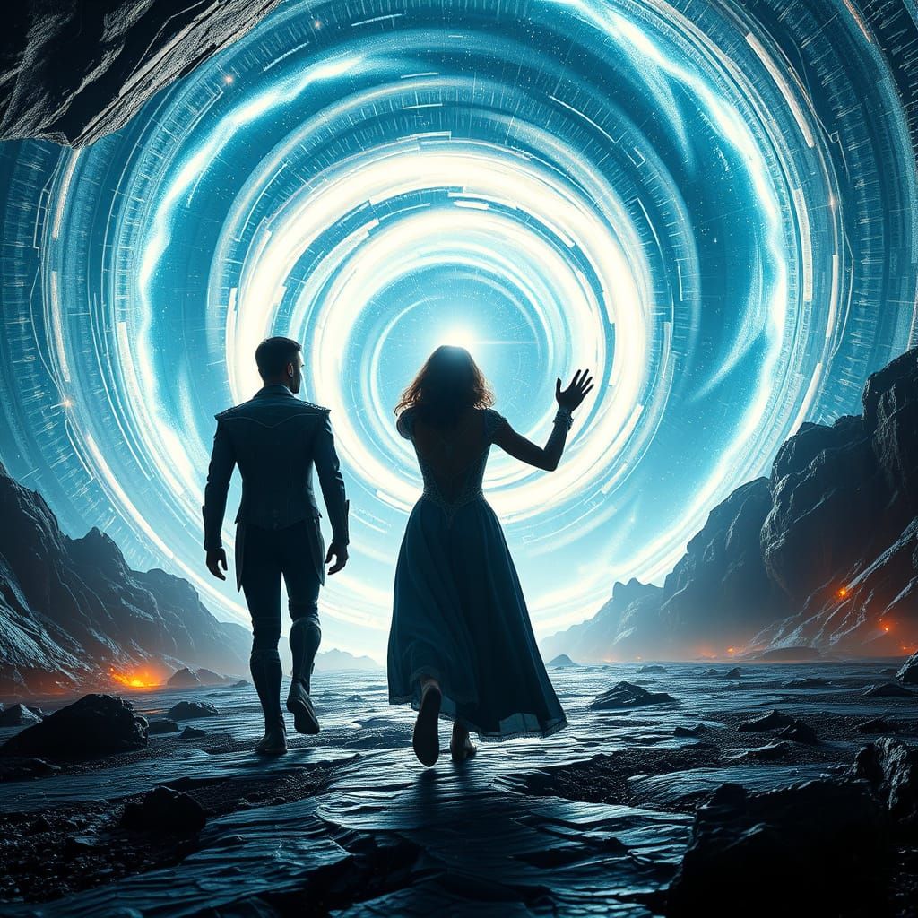 Futuristic Portal Opens to Infinite Dimensions