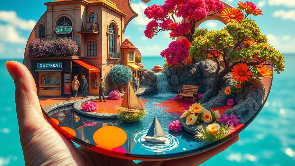 Hyperdetailed Fantasy Palette Scene