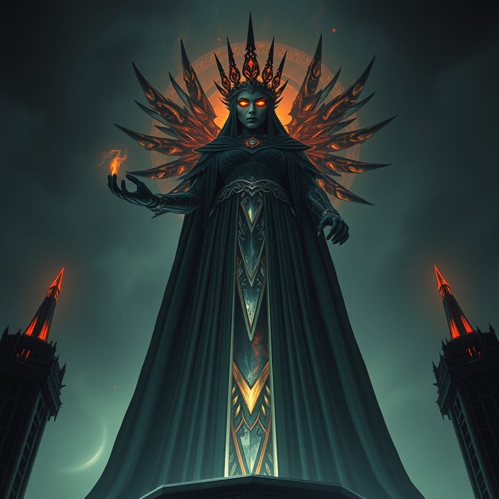 Terrifying Dark Queen's Fiery Judgment
