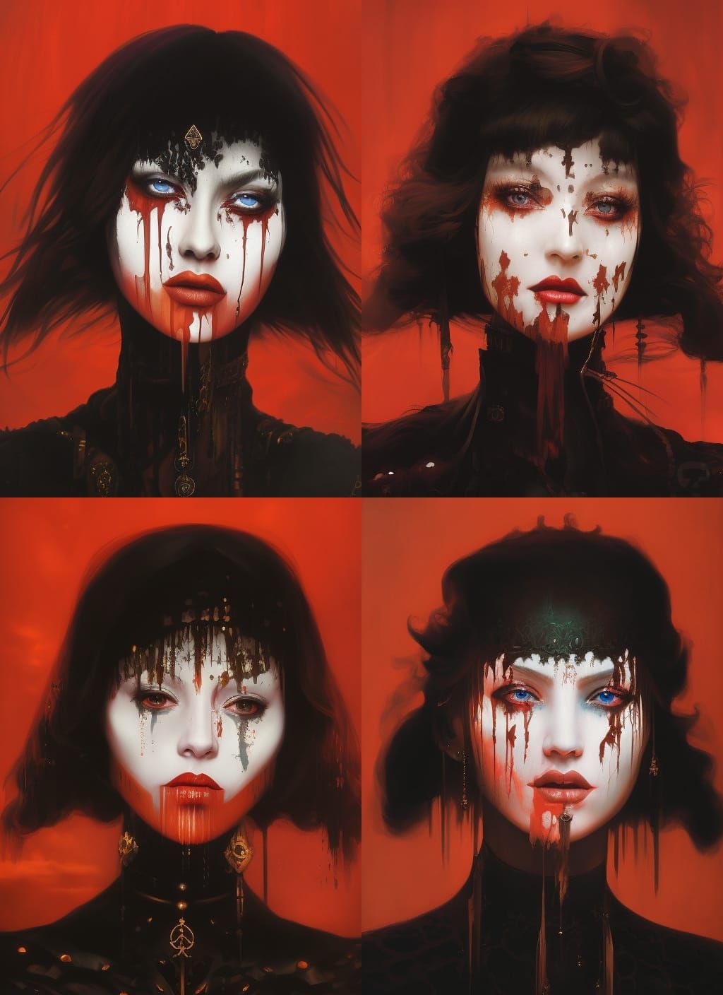 Countess Bathory: Gothic Horror Portrait in Renaissance Styl...