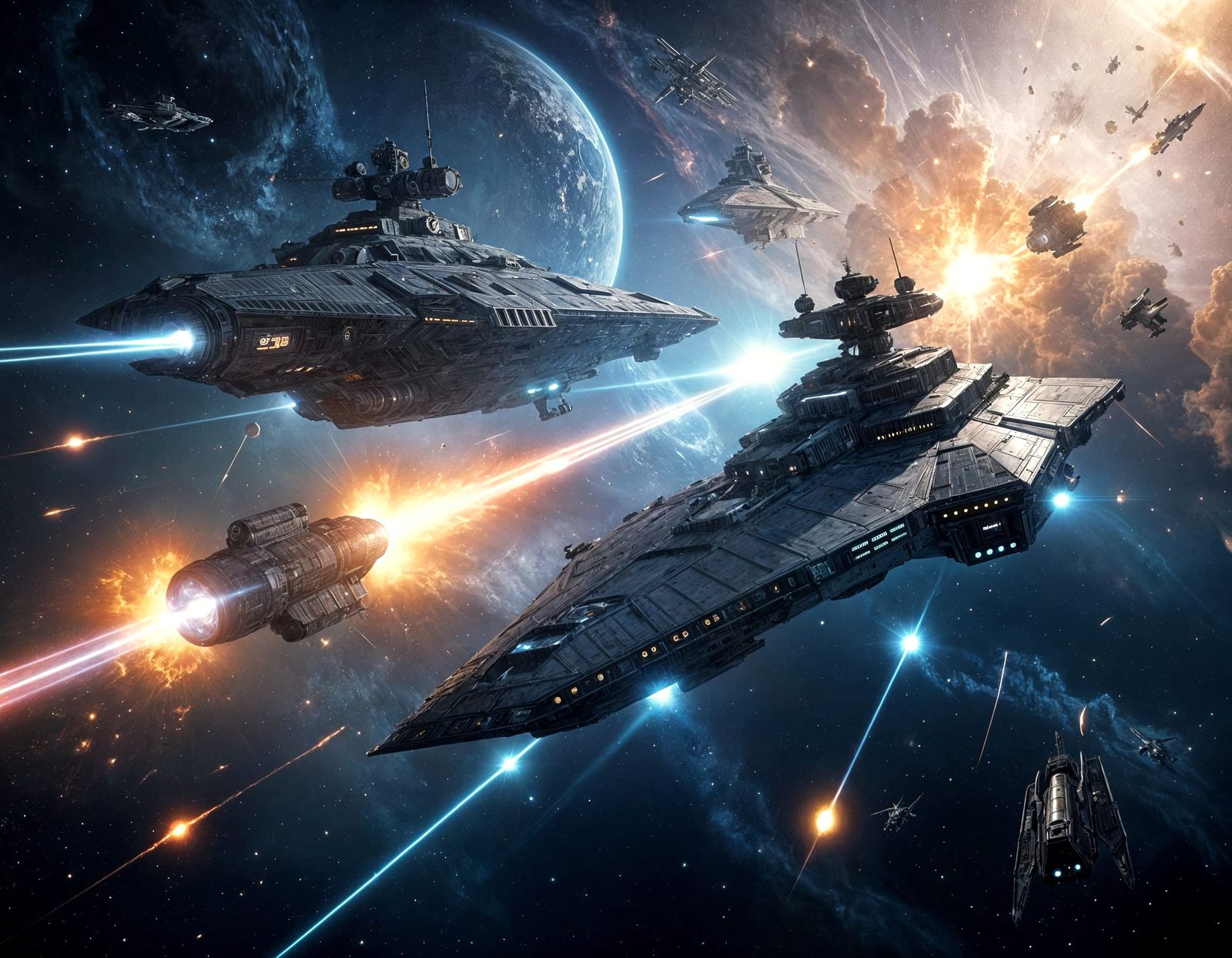 Ultra Realistic Sci-Fi Space Battle