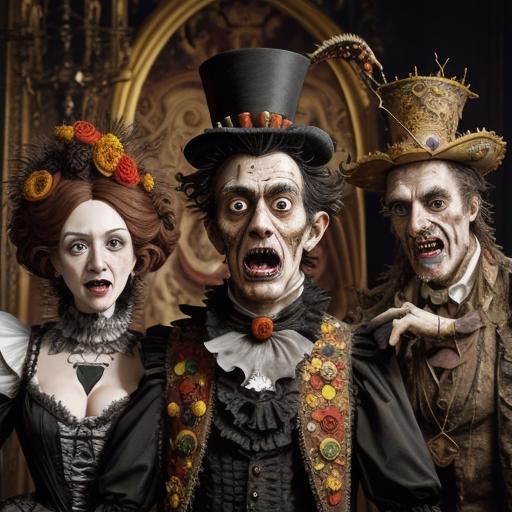 Gothic Baroque Portrait of Goofy with Volumetric Lighting