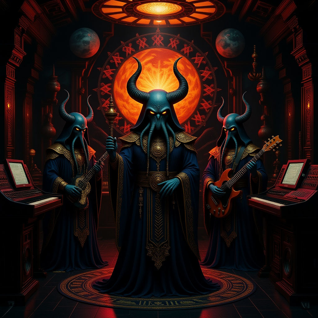 Cthulhu and Lovecraft Gods in a Hi-Tech Studio