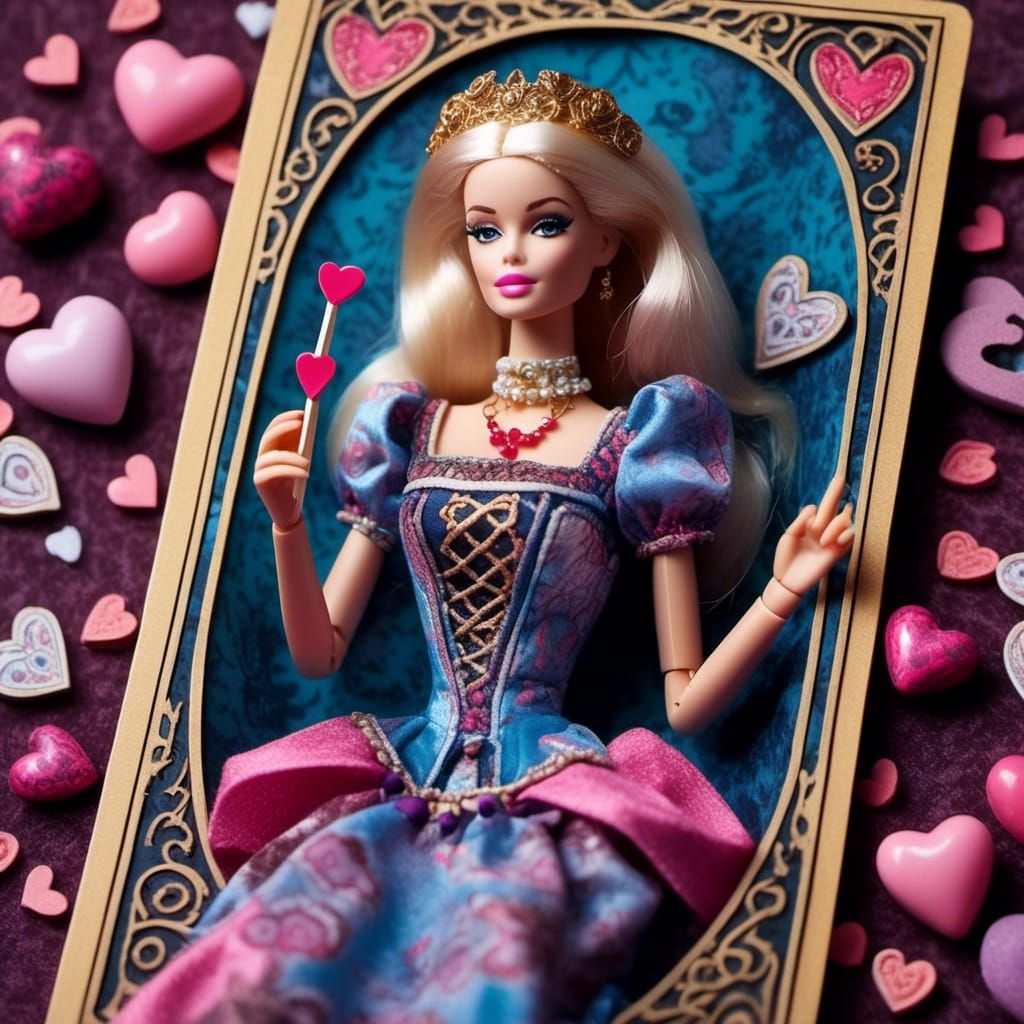 <lora:Barbie:1.0> Barbie Tarot Card