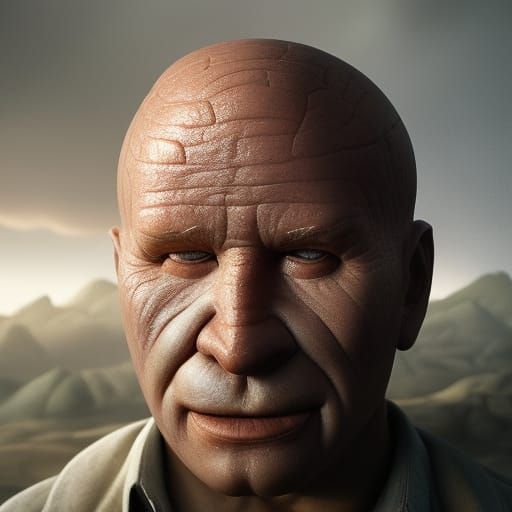 Hyperrealistic Potato Portrait in Fantasycore Style