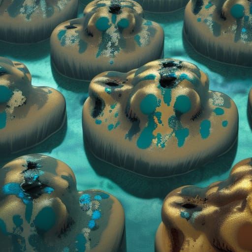 Surreal Camo Landscape in Hyperrealism Style