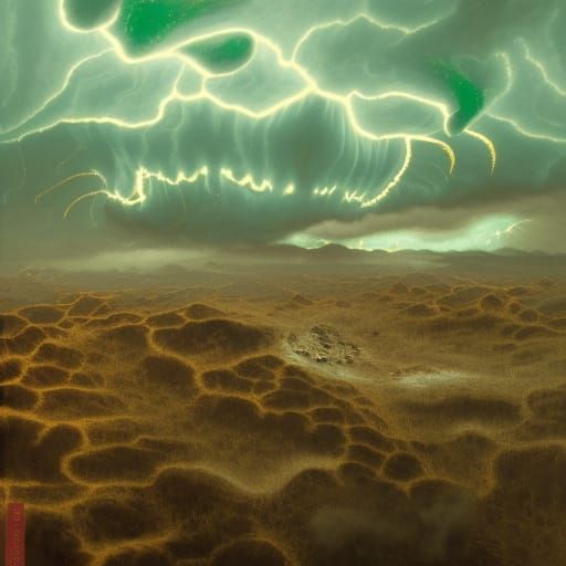 Surreal Camo Landscape with Hyperrealistic Details