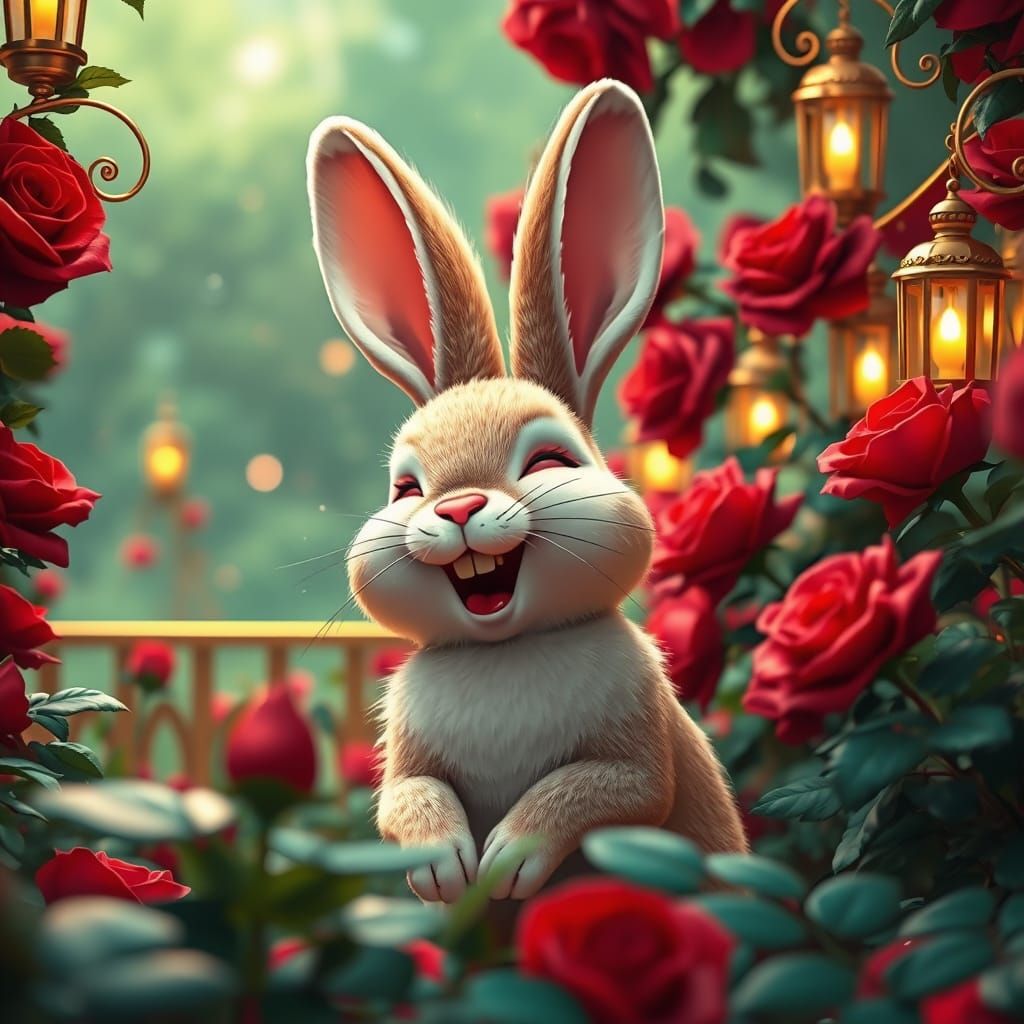 Velvet Garden Bunny in Ultra-Detailed Digital Art