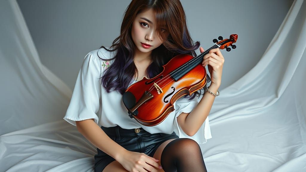 Idol Musician in Ethereal Dreamscape