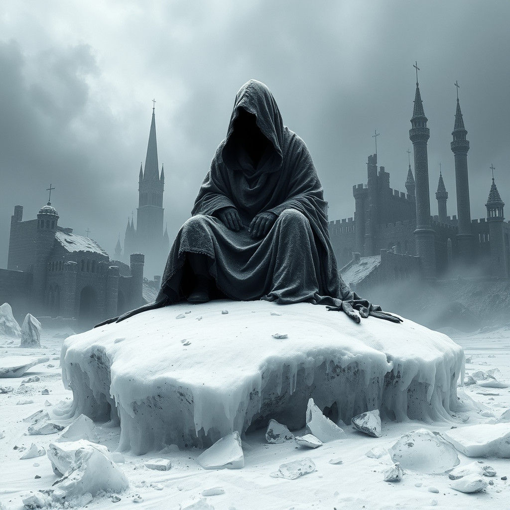 Foreboding Figure in Gothic Dreamscape