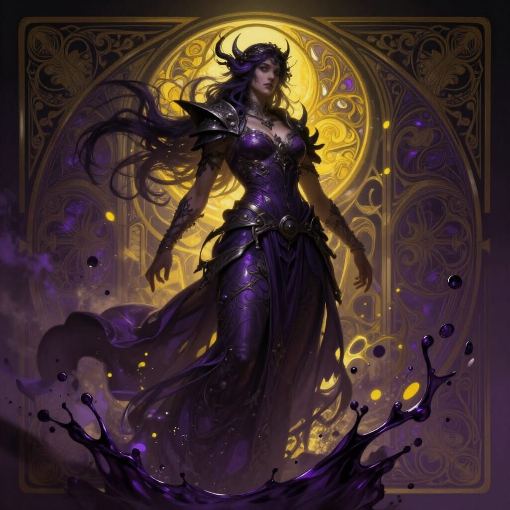 Dark Fantasy Concept Art Masterpiece with Volumetric Lightin...