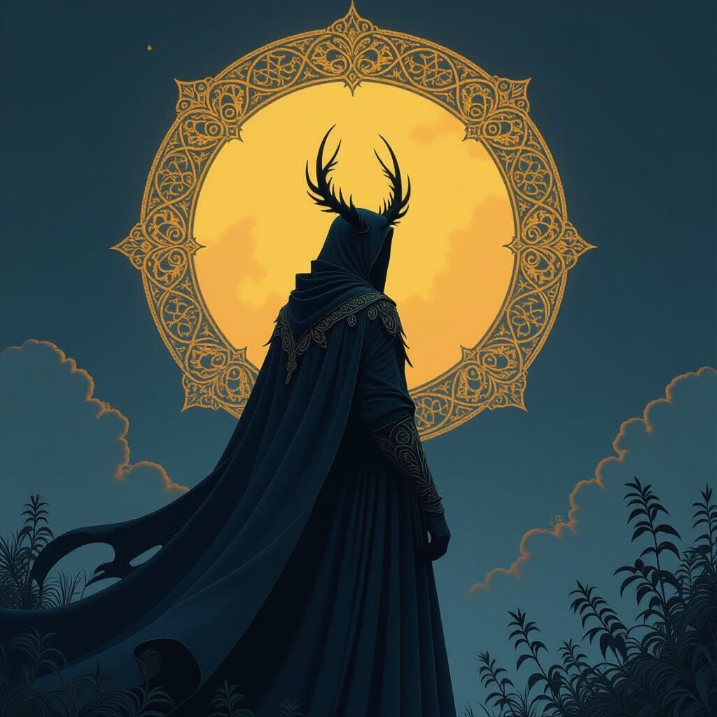 Mystical Forest Eyes in Dark Fantasy Concept Art