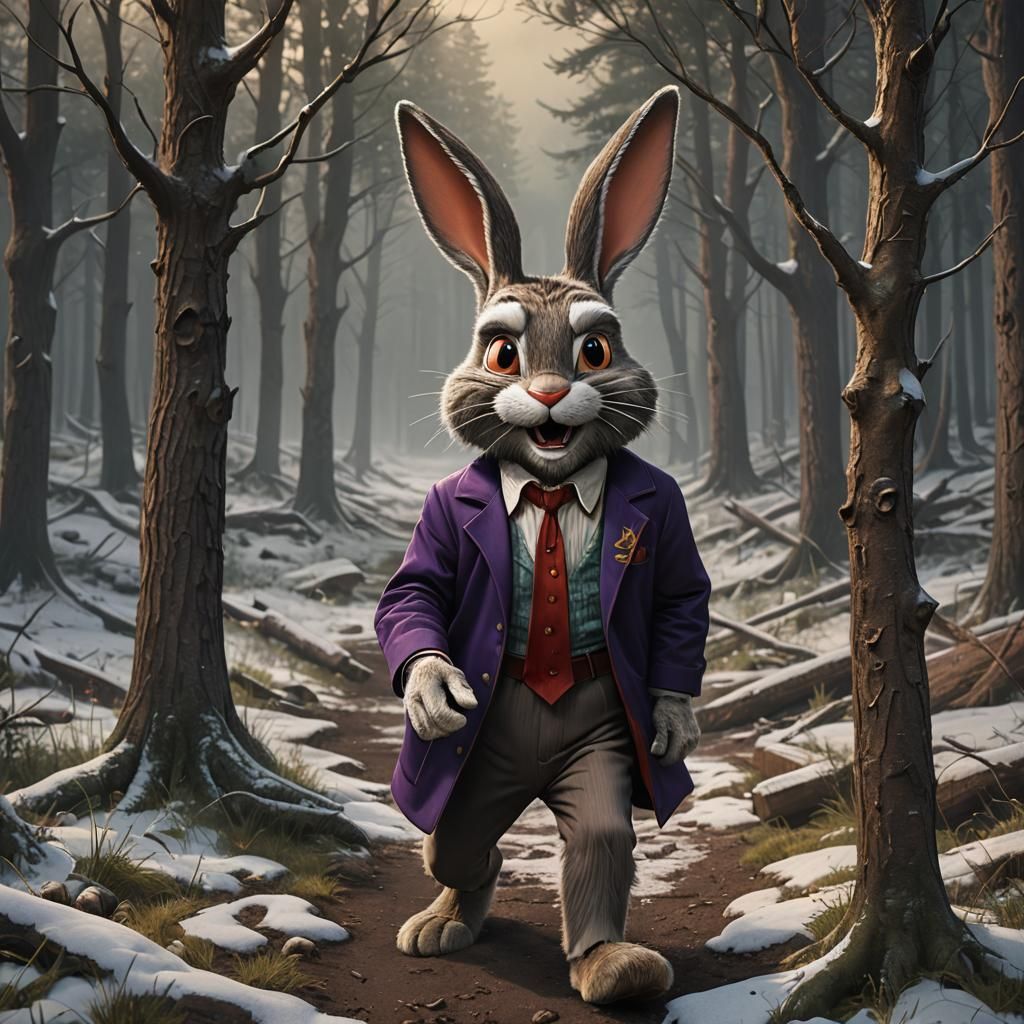 Bugs Bunny as The Shining's Jack Torrance