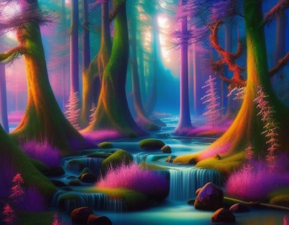 Enchanted Forest: A Mystical Fantasy Landscape