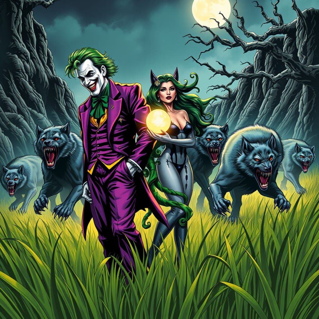 The Joker and Poison Ivy Confront Werewolves in a Lavish, Mo...