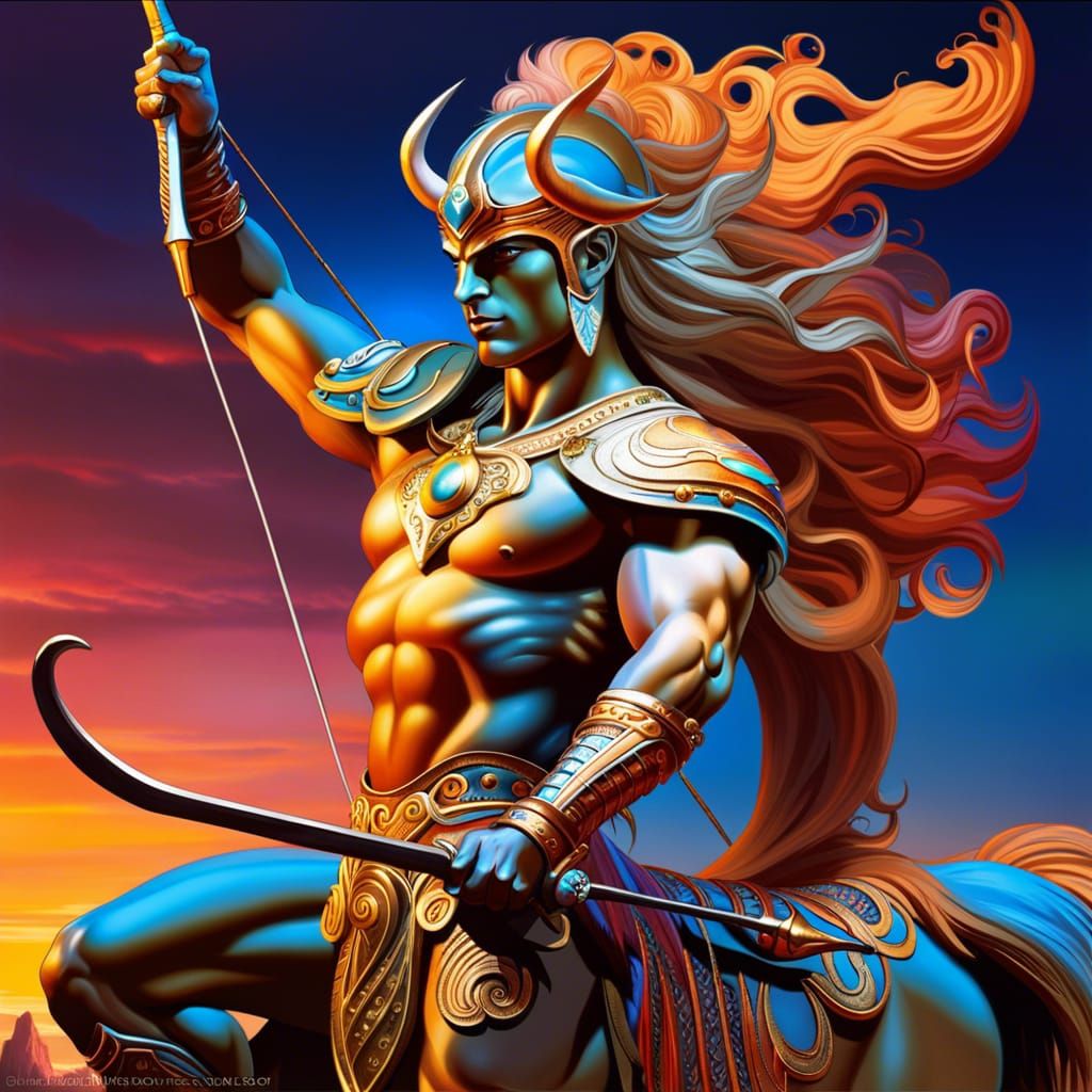 Centaur Warrior Archer in Detailed Digital Art