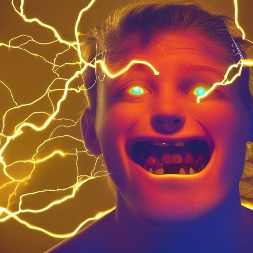 Electric Humanoid Monster Unleashes Raw Power