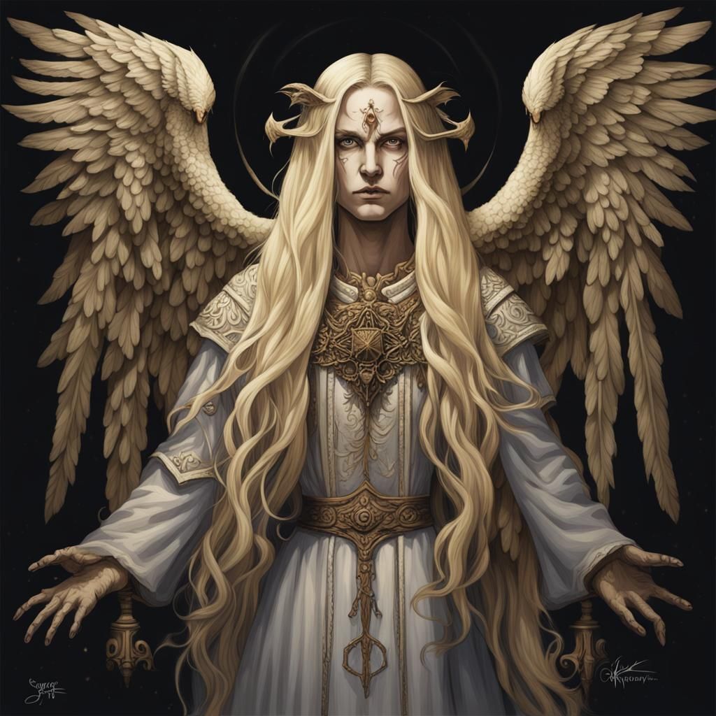 Sinister Goetia Seraphim Hybrid Portrait