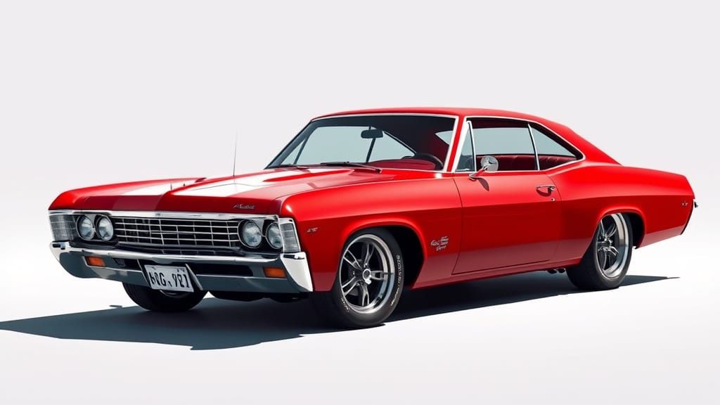 Candy red 1967 Chevy Impala