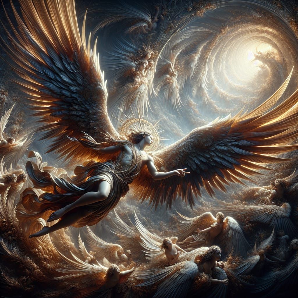 Glorious Angel Digital Matte Painting