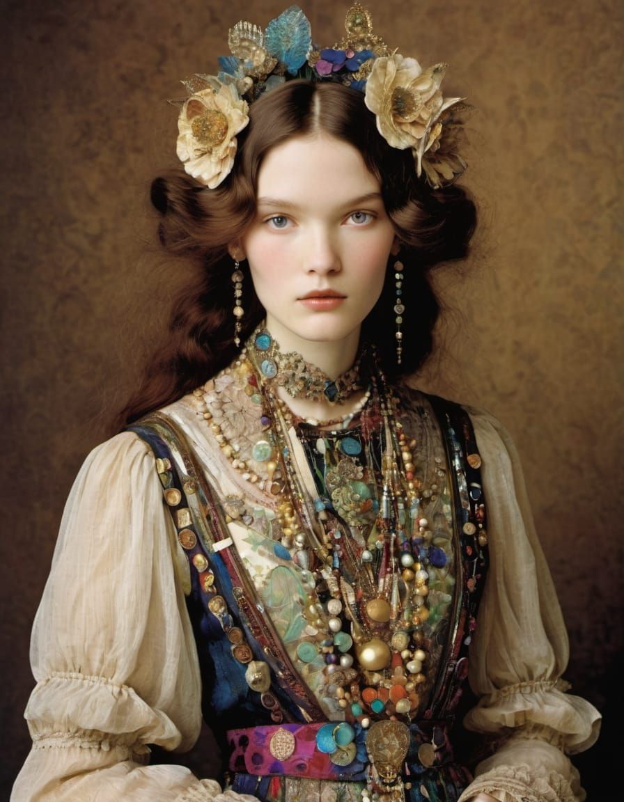 Maid Marrion in Triadic Colors by Digital Artists