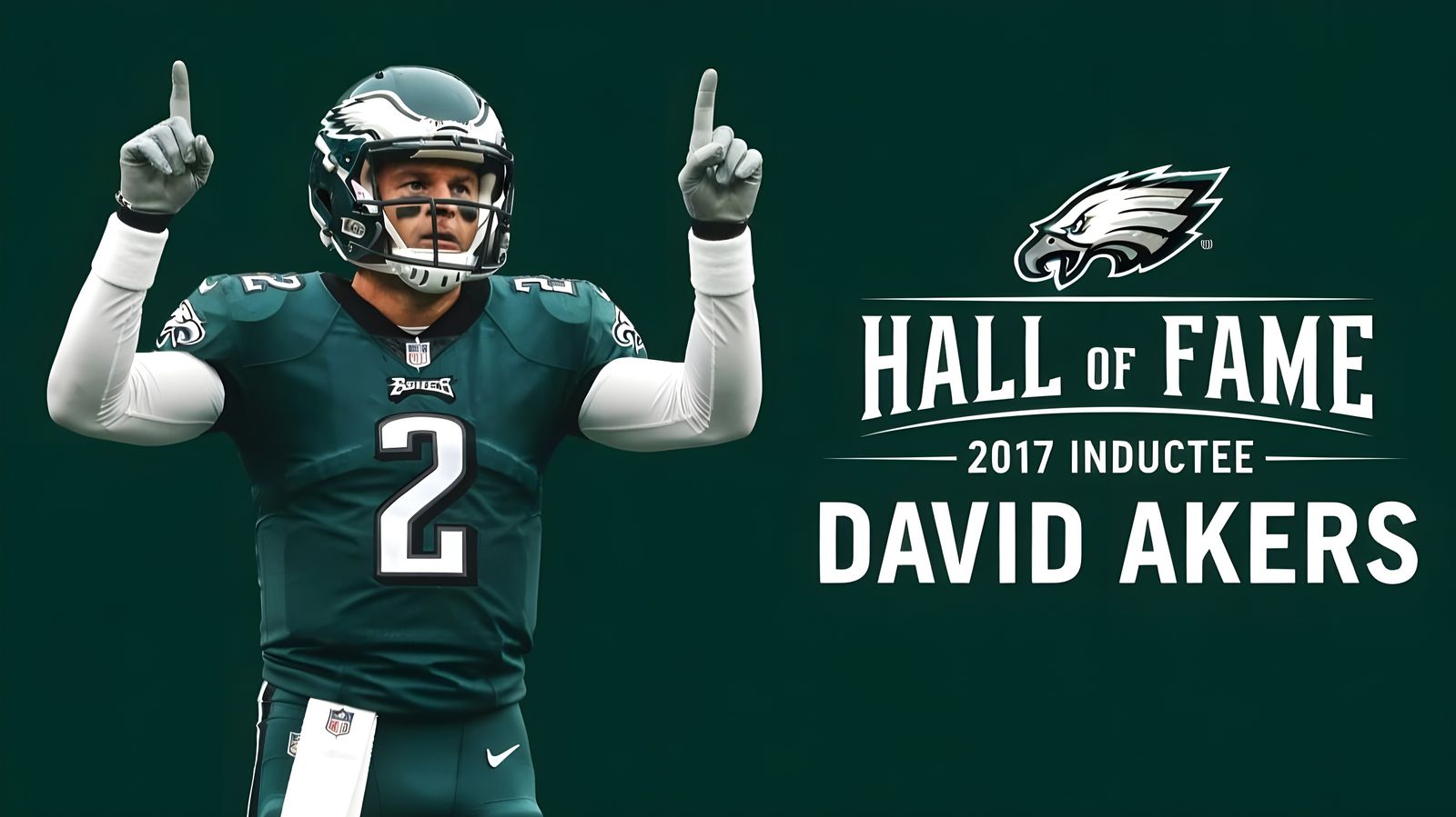 David Akers Hall of Fame Tribute Poster