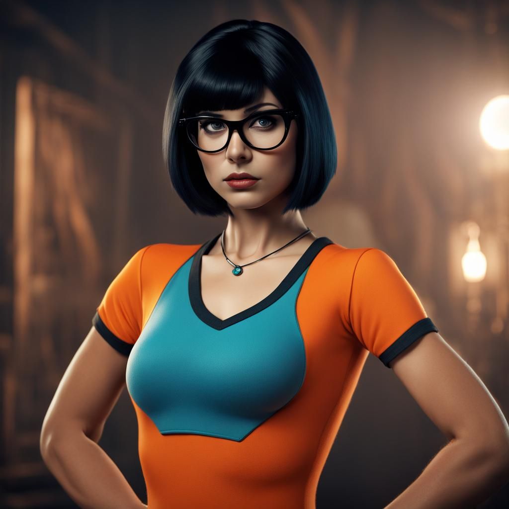 Velma from Scooby-Doo in Goth Style