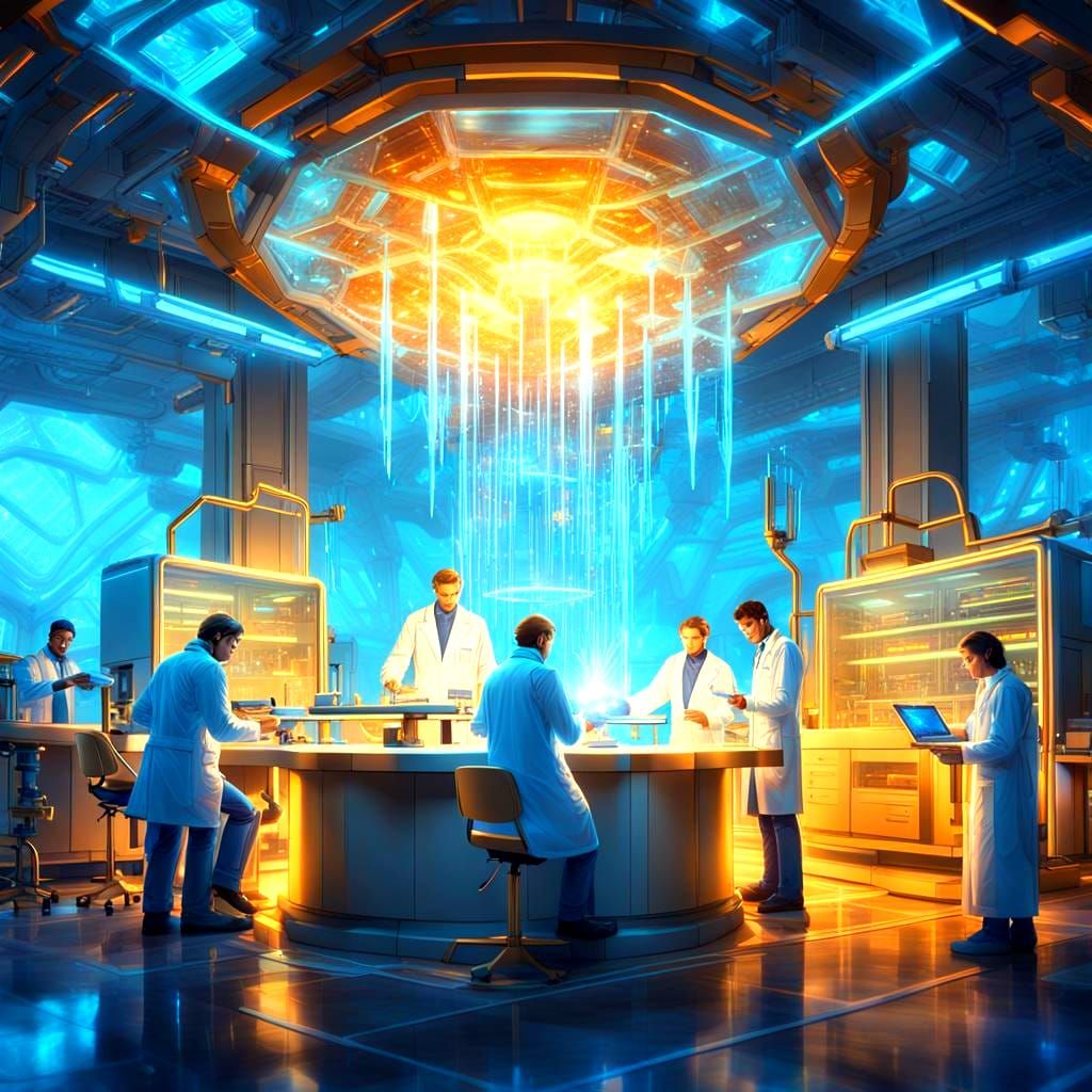 Fantastical Science Lab in Detailed Matte Painting