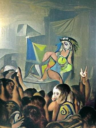 Rave Girl in Picasso-Inspired Cubist Style