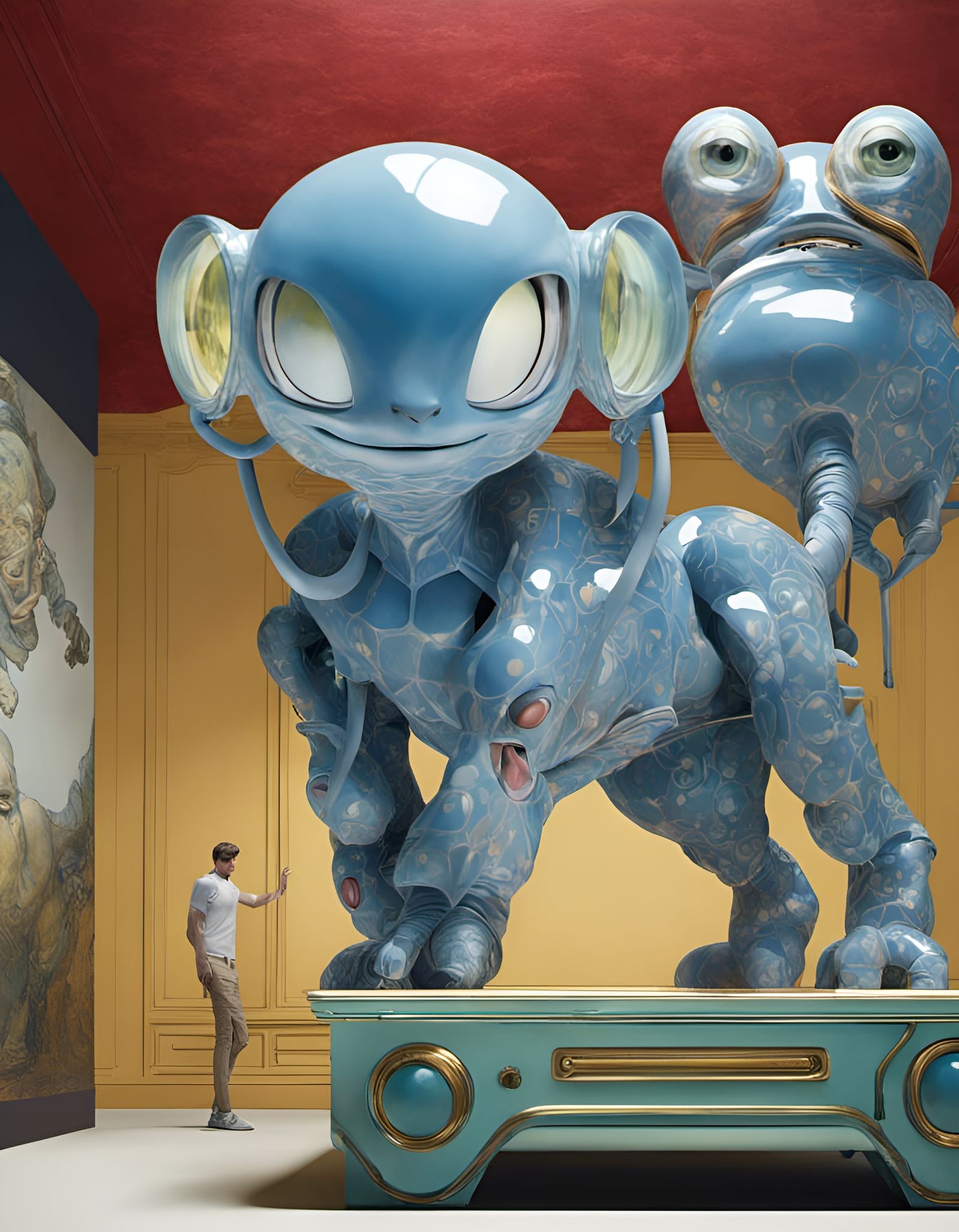 Eldritch Alien Pets in Dreamy Magical Realism