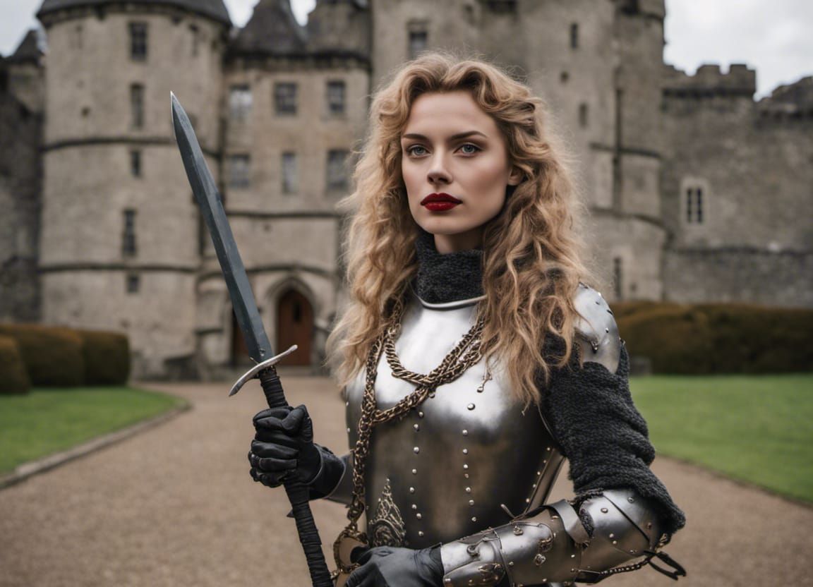 Noble Genderfluid Knight in Scottish Castle