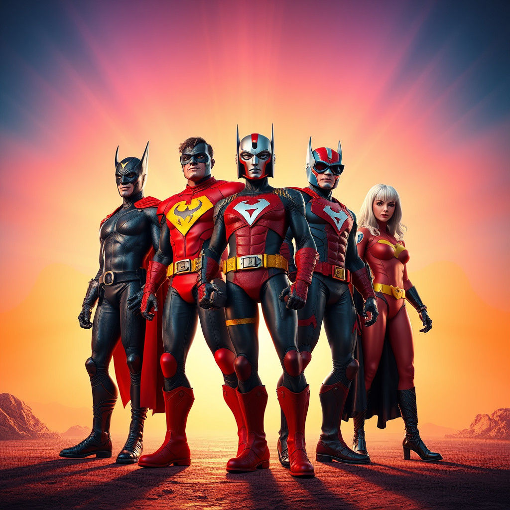 Doom Patrol: Superpowered Outcasts in 3D Digital Art