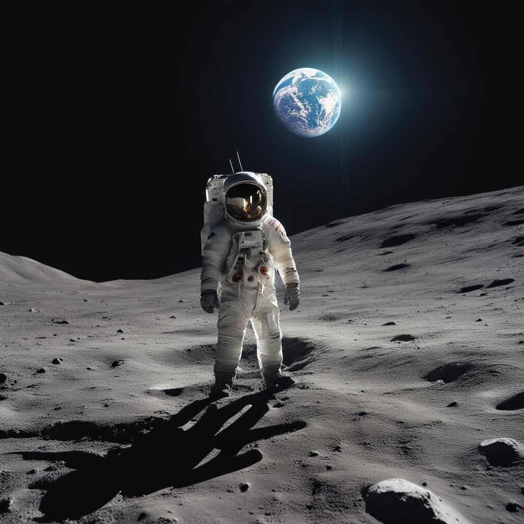 Earthrise from the Moon: A Space Odyssey