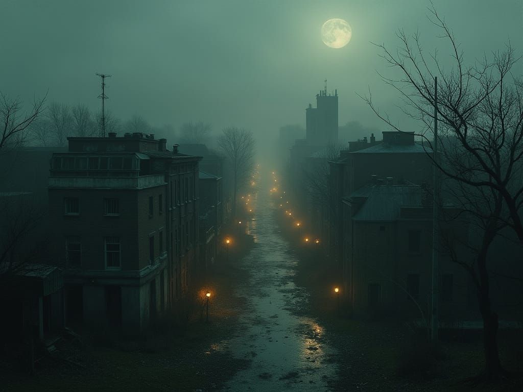 Abandoned City Overgrown: Sinister Romanticism