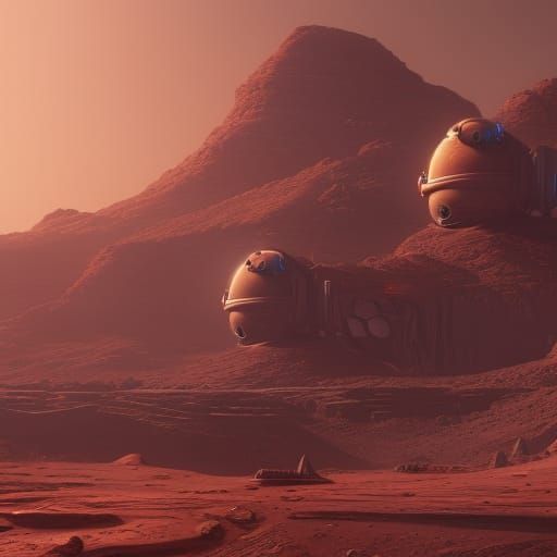 Paris on Mars: Detailed Matte Painting