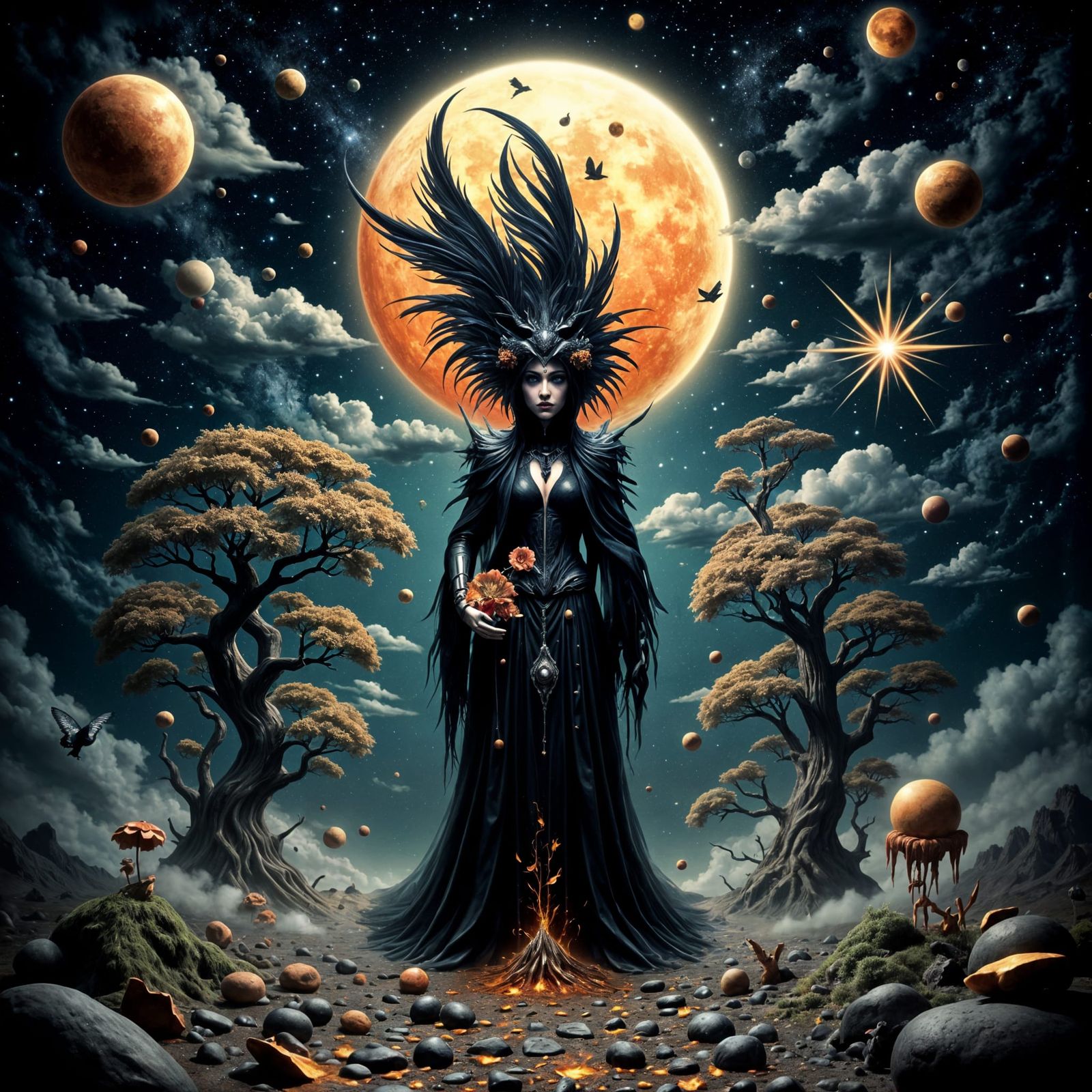 Surreal Depiction of Sadness at the End of the Universe