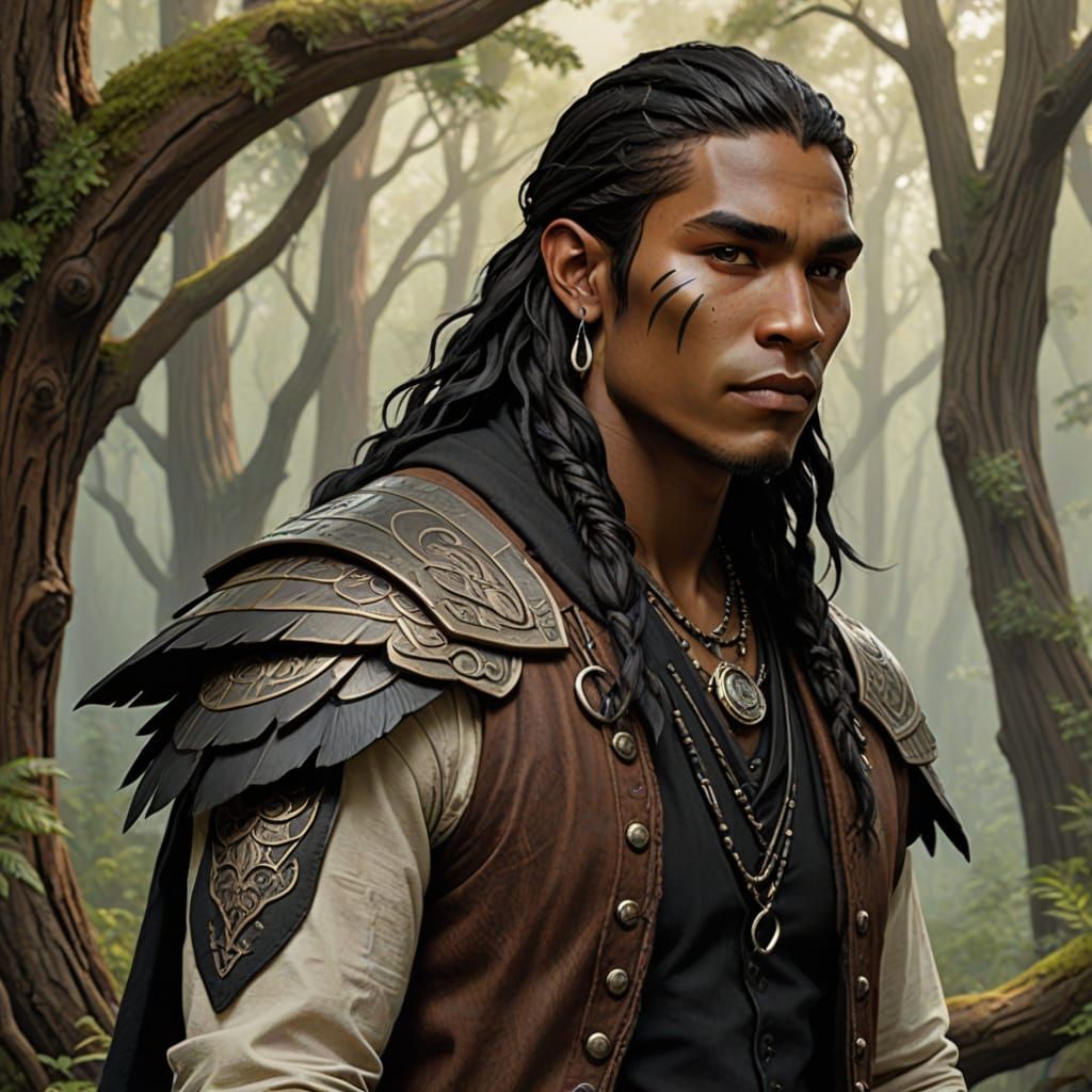 Androgynous Spirit Troll in Retro Aesthetic with Sequoia Woo...