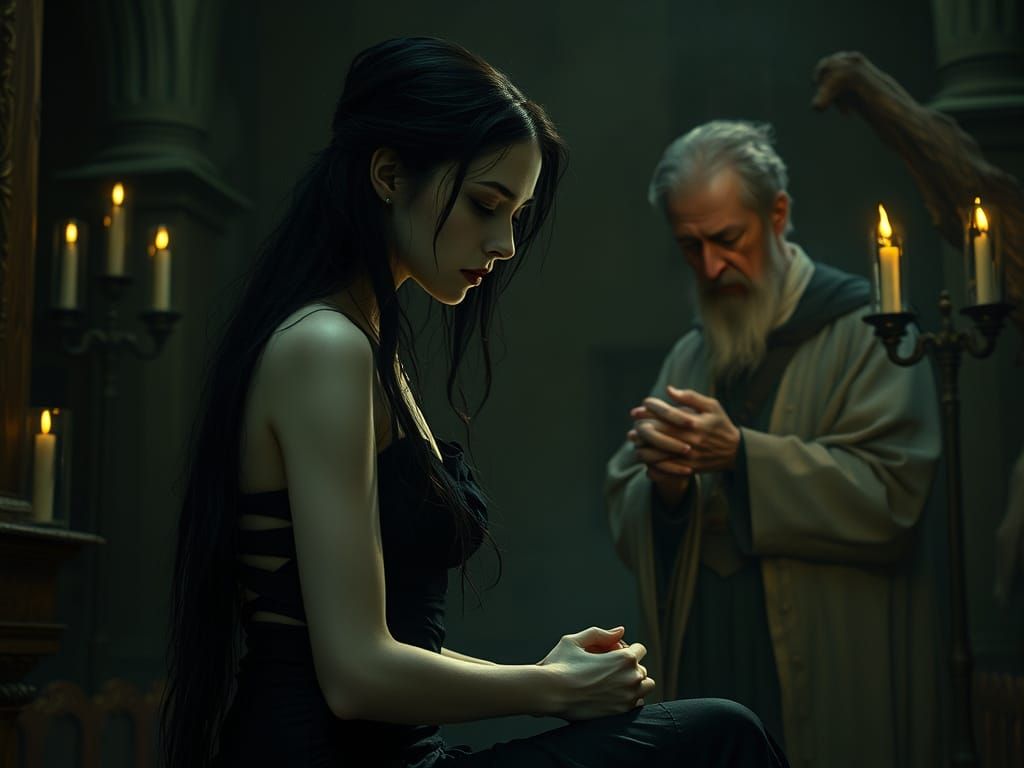 vampire woman confessing