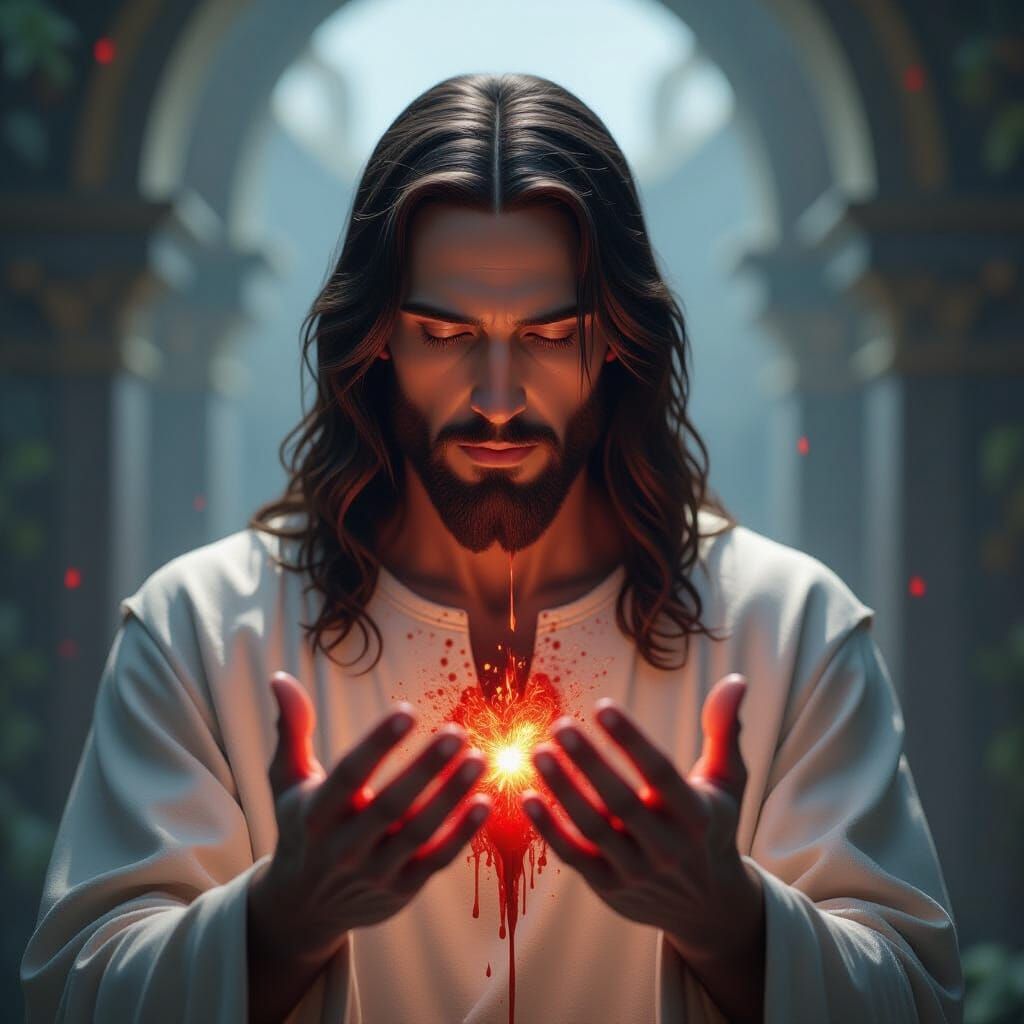Jesus Christ's Divine Sacrifice in Fantastical Realm